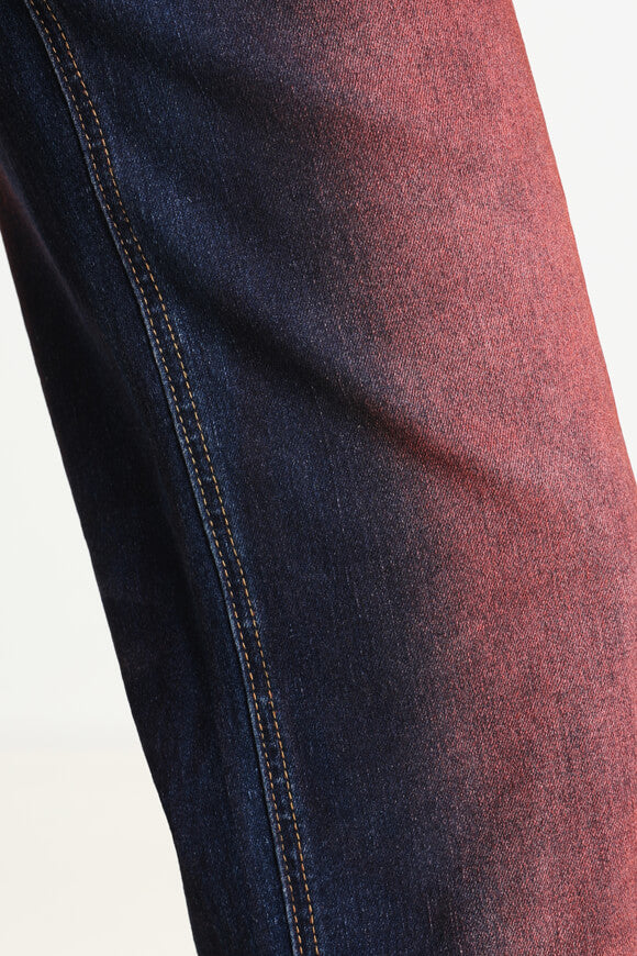 Baggy jeans - dark blue + red