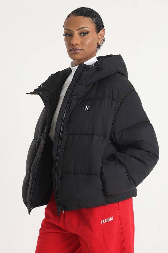 Logo Short Oversized Veste tampon - Noir