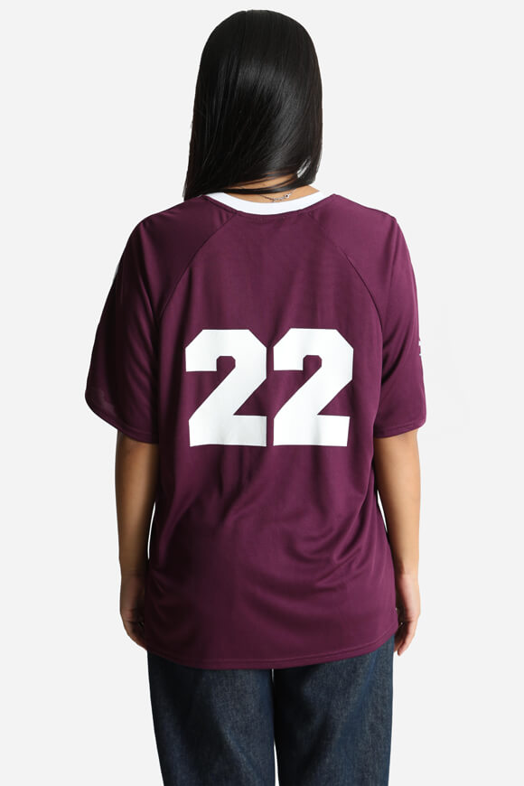 Mesh Oversize T-Shirt - Aubergine