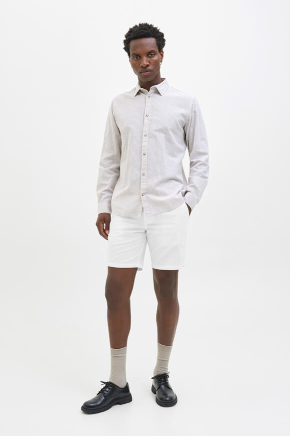 JPSTACE Chino Leinenshorts - White