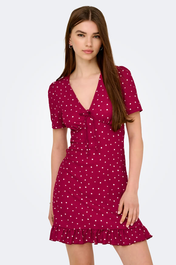 ONLBILL mini robe en seersucker - Rio Red