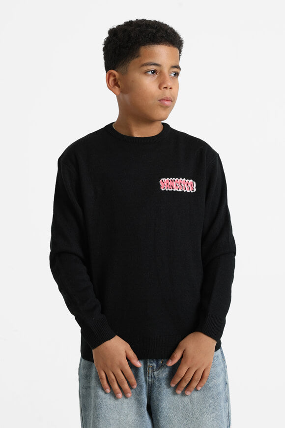 Pull en maille fine - Noir