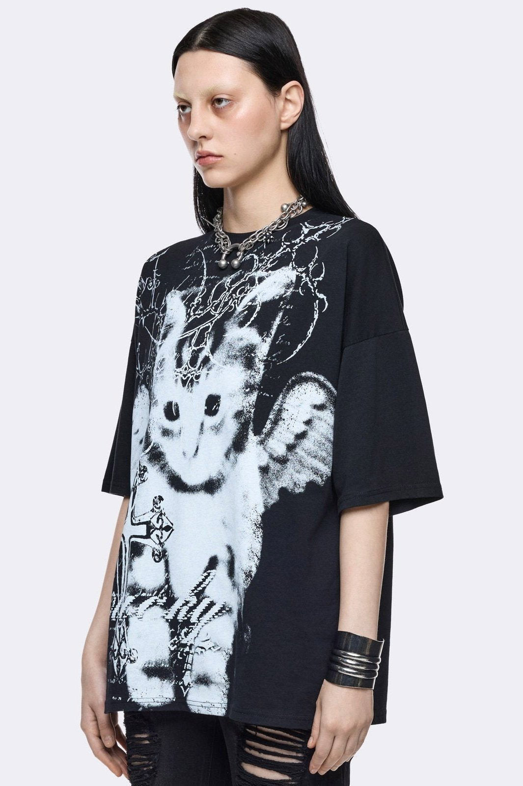 Sweet Soul Oversize T-Shirt - Black