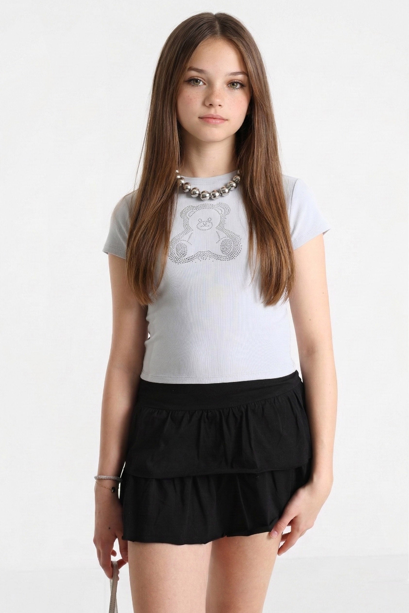 Crop T-Shirt - Hellblau