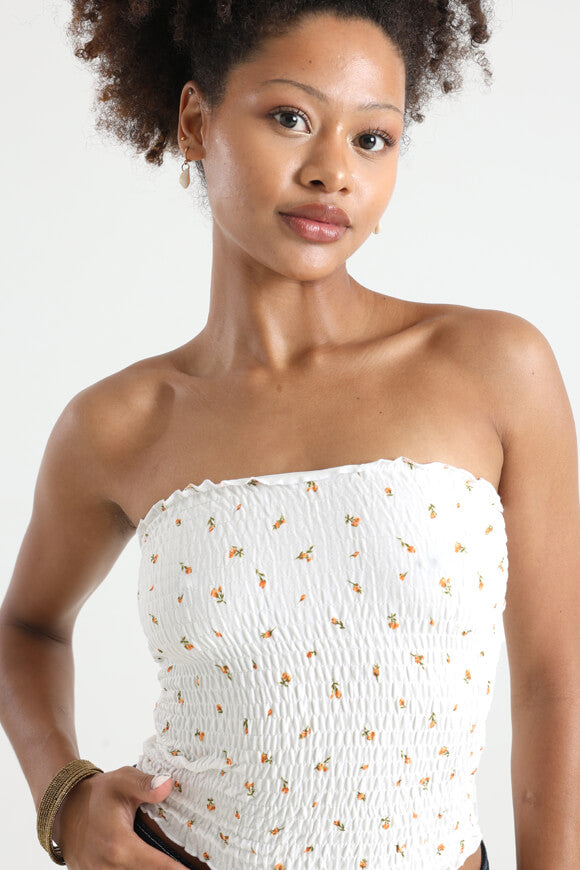 Bandeau Crop Top - Offwhite