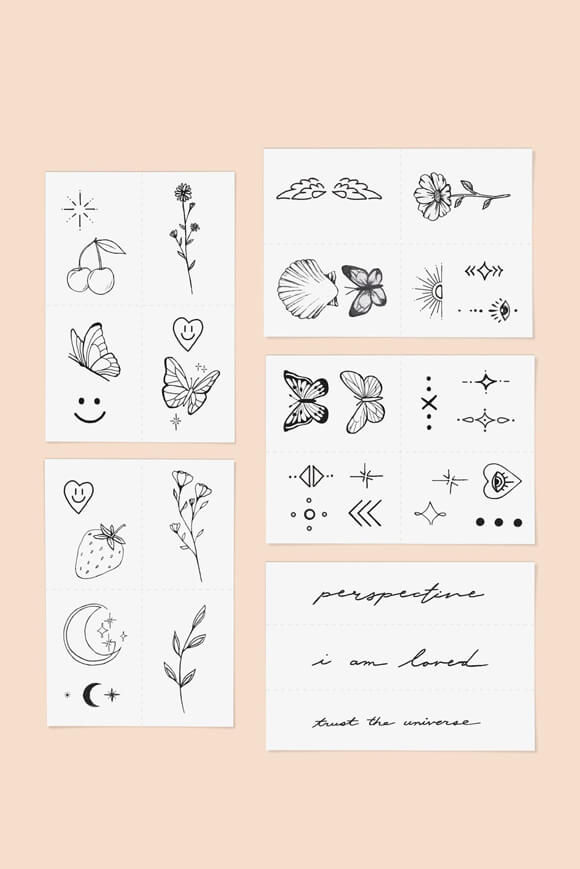 Founder's favorites tattoos éphémères - Black