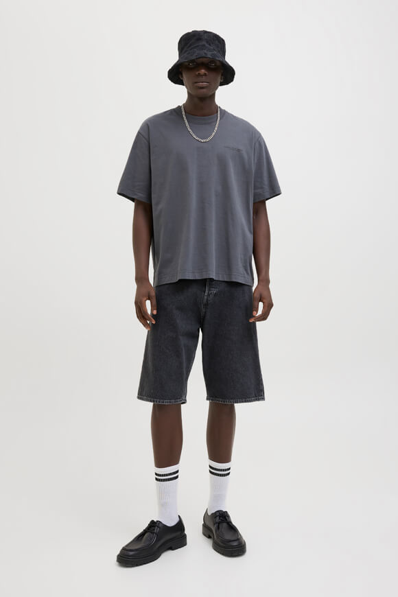 Iron bermuda en jean extra baggy fit - Black Denim