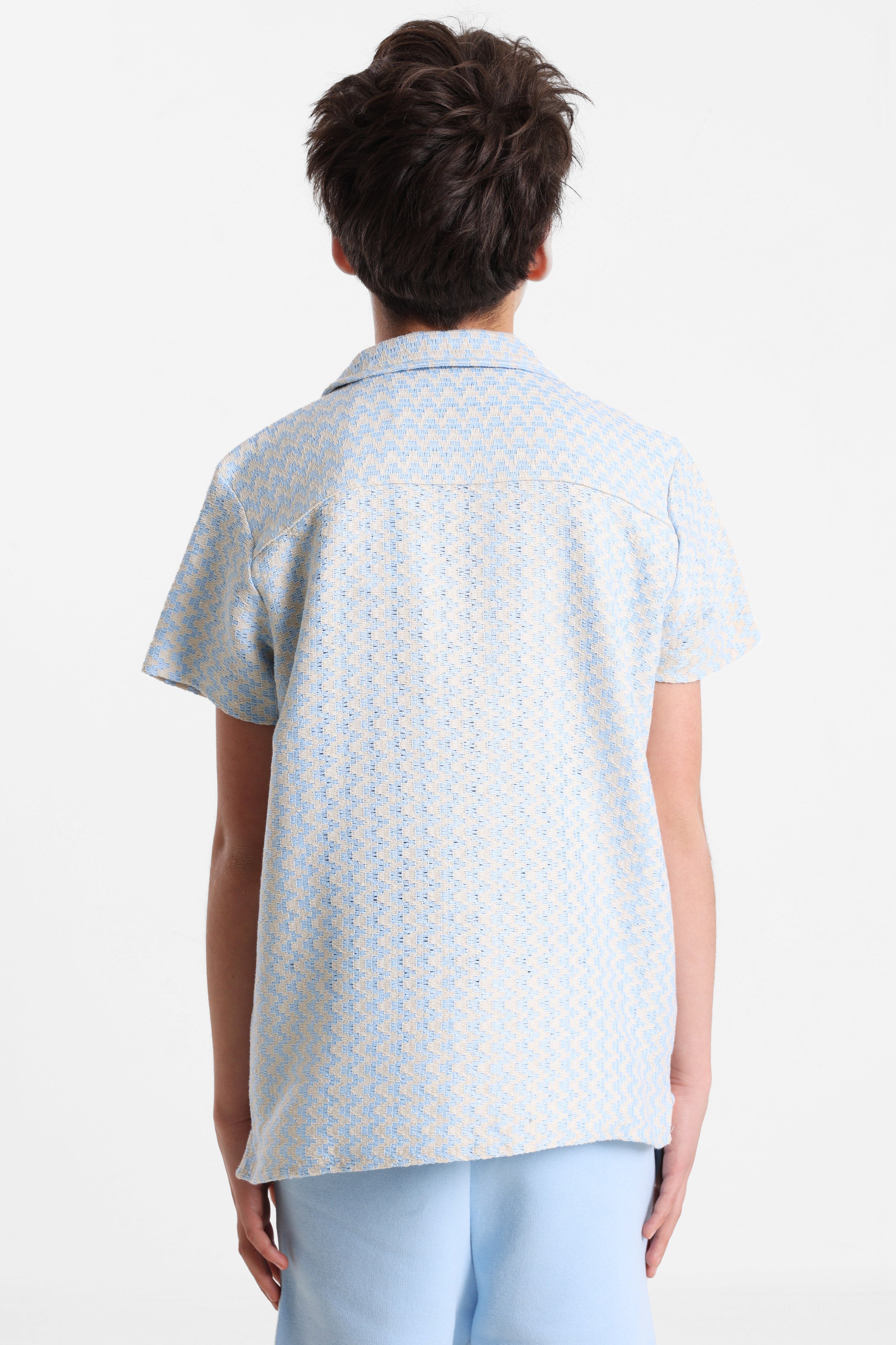 JORMONTAUK crochet shirt - Cashmere Blue
