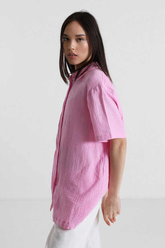 Muslin oversize shirt - Pink