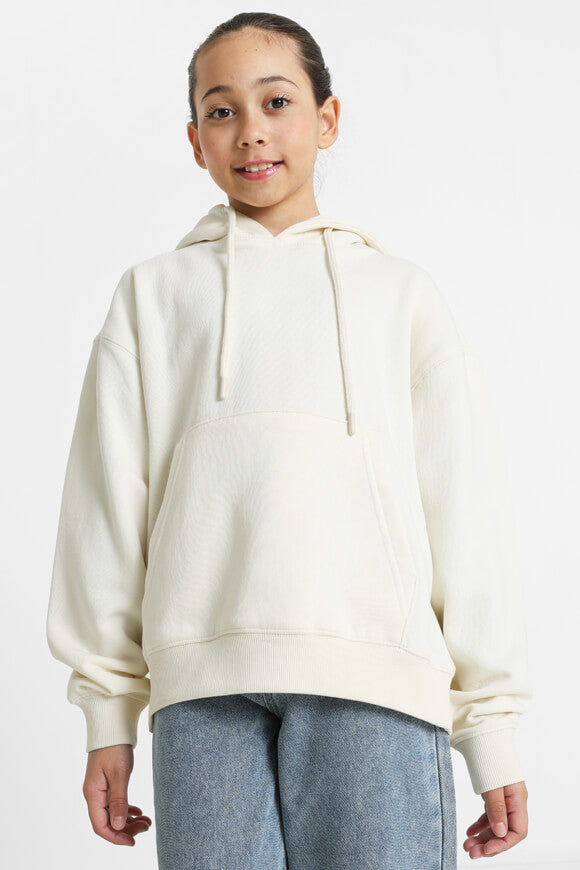 Oversize hooded sweatshirt - cream