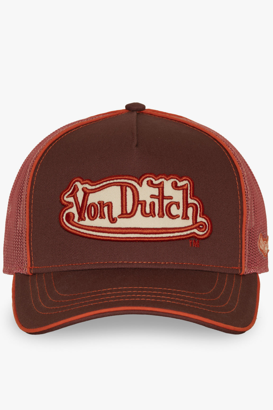 Trucker Cap / Snapback - Rust + Coral