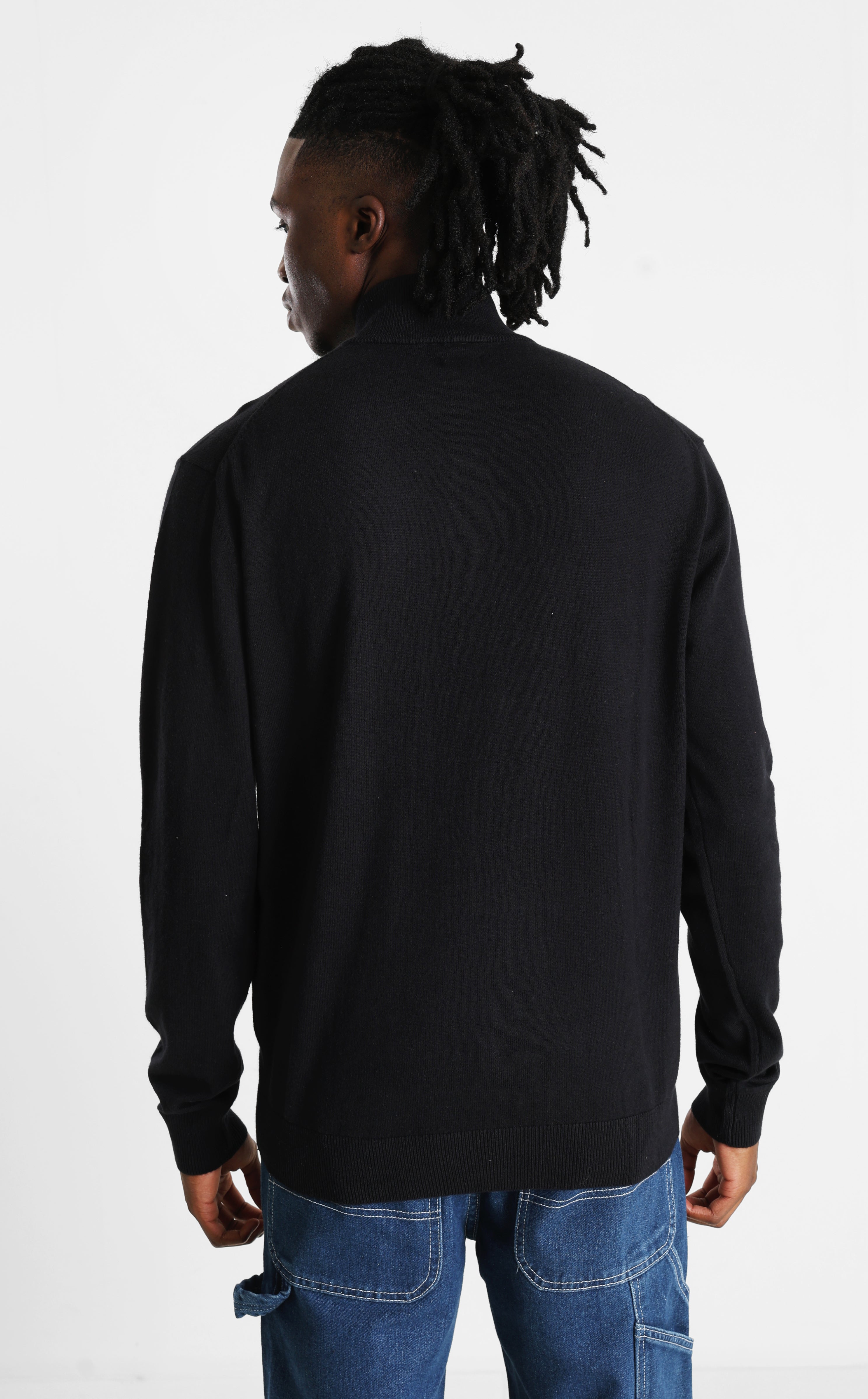 Kirk pull en tricot fin - Black