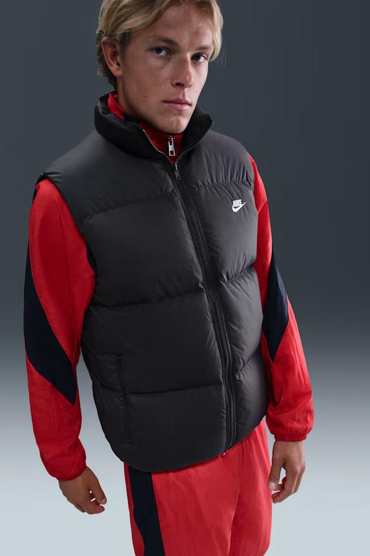 Sportswear Club gilet doudoune matelassé - Black