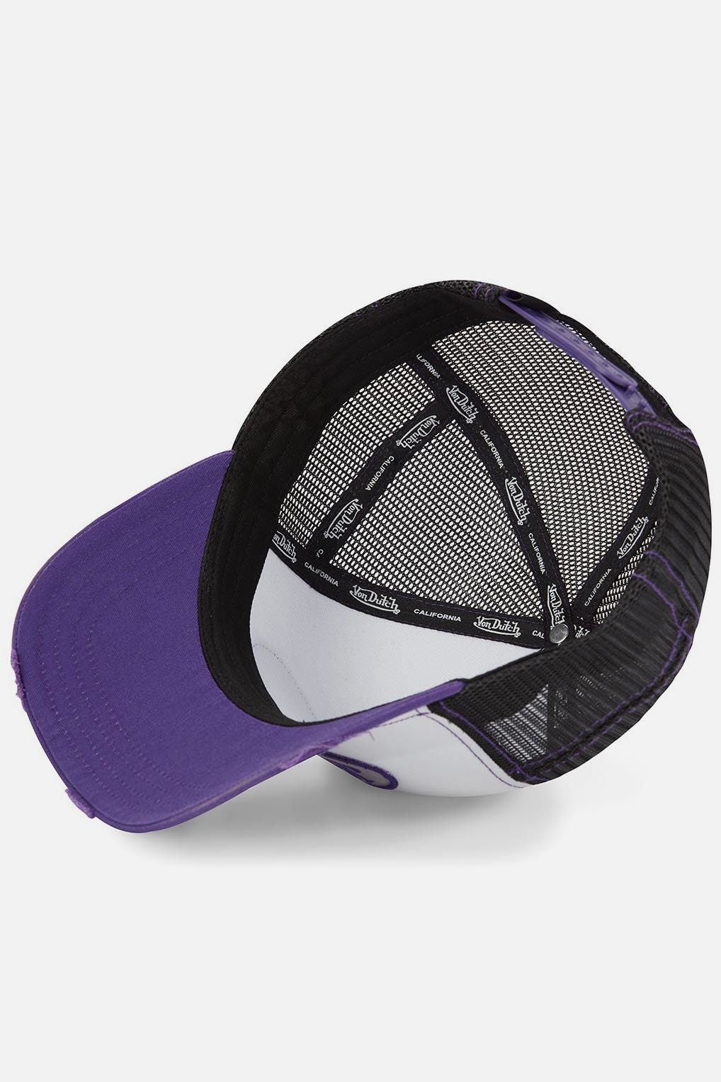 Trucker cap / snapback - White + Purple + Black