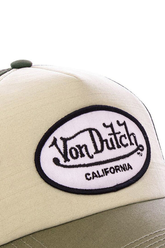Snapback cap - Olive + Beige
