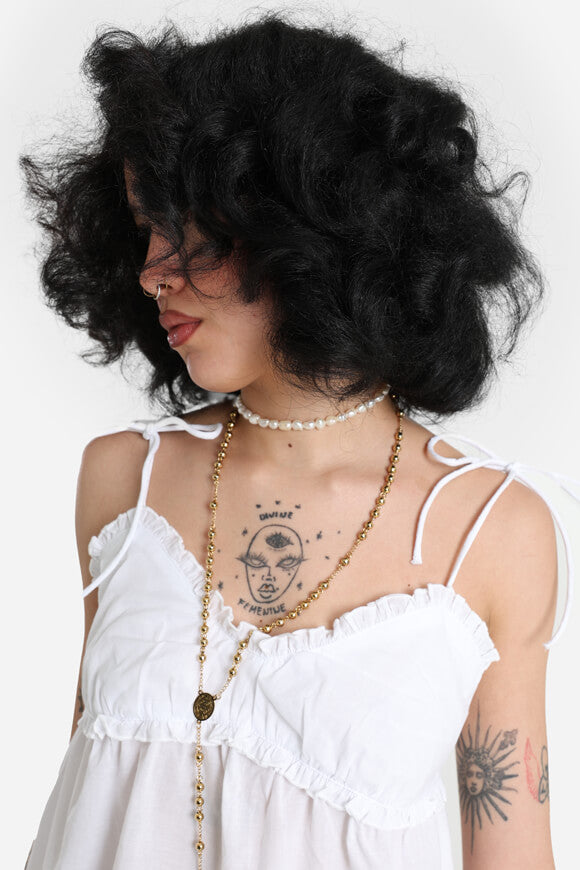 Top con cinturino - bianco