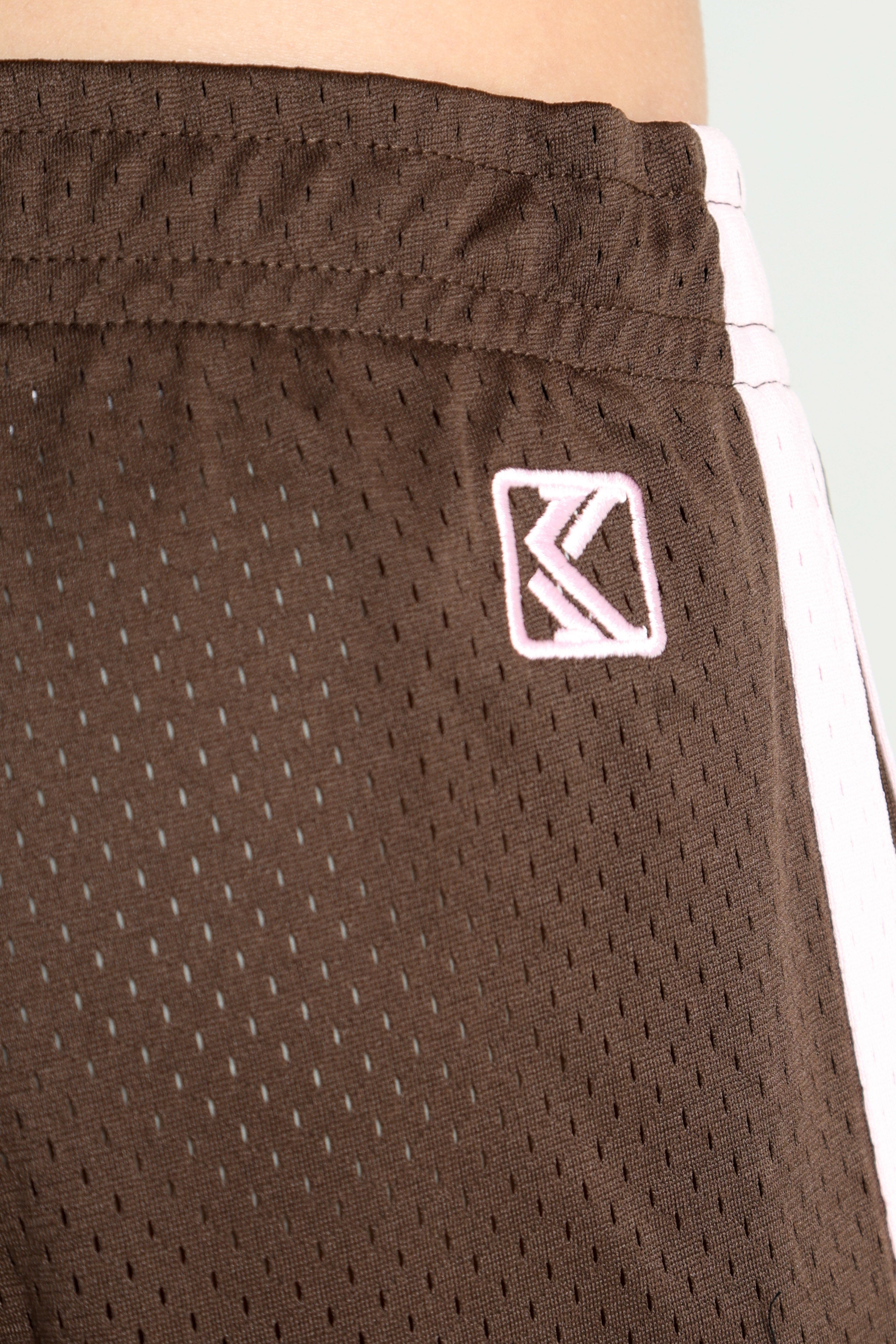 Pantaloni della tuta in rete - Marrone scuro