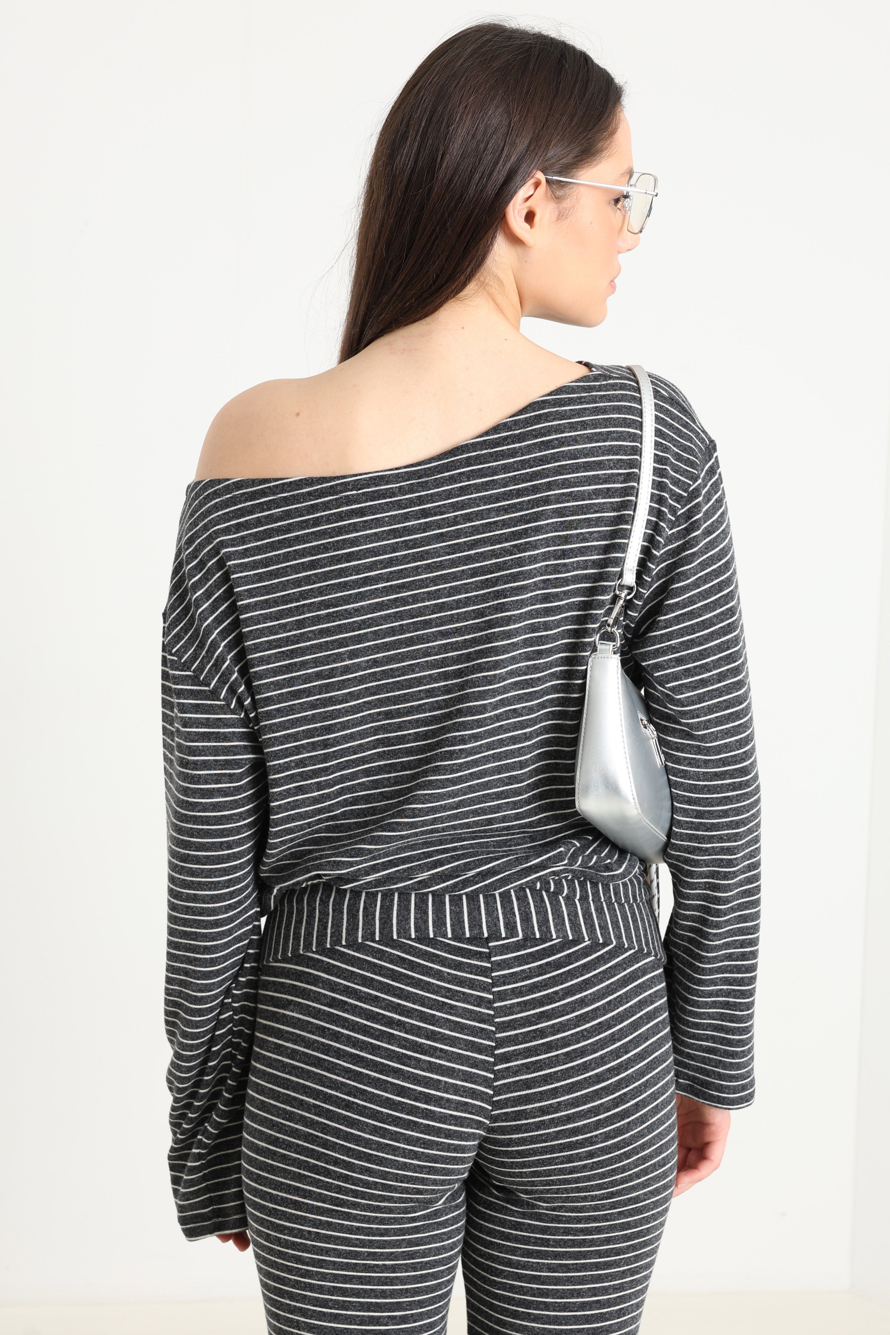 Langarmshirt - Dunkelgrau