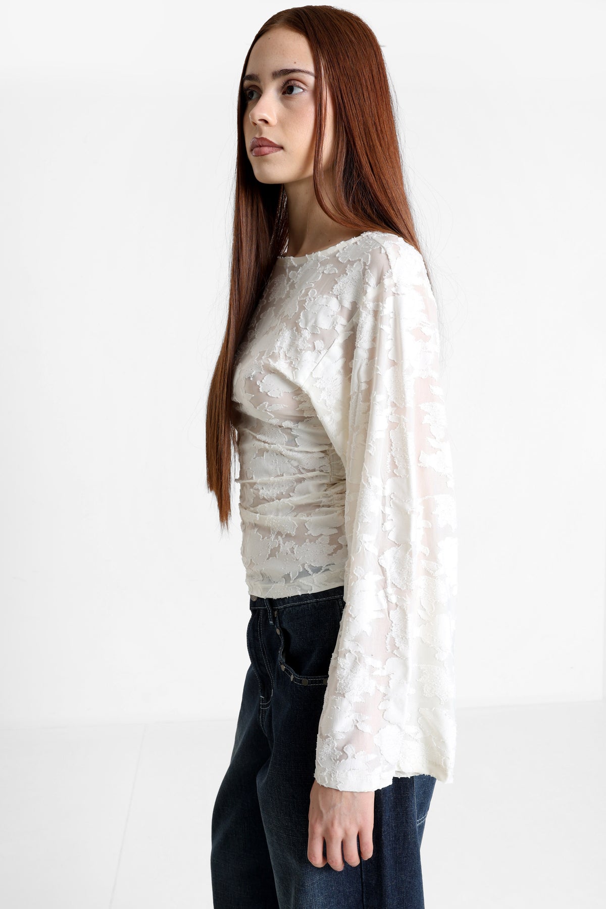 ONLNADIA shirt manches longues - Cloud Dancer