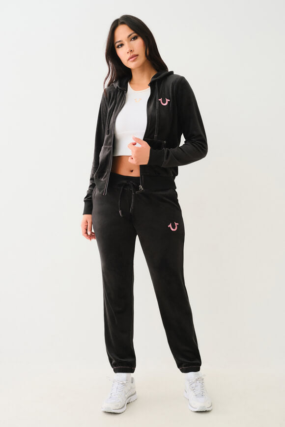 Samt Jacke - Jet Black