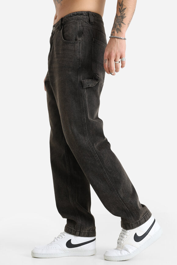 Regular Fit Jeans - Gewaschen Schwarz