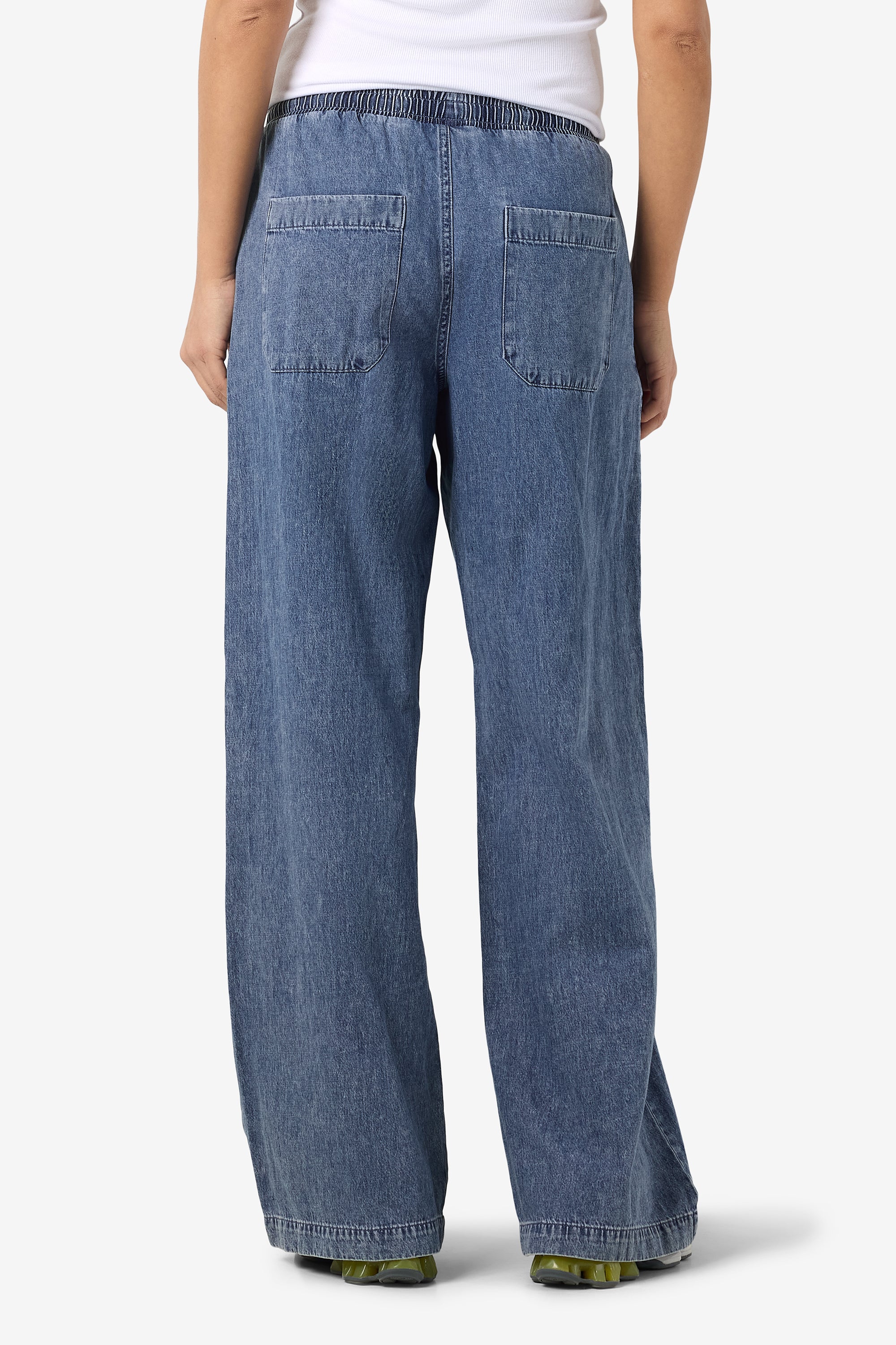 NMENZA Pantalon en tissu - Medium Blue Denim