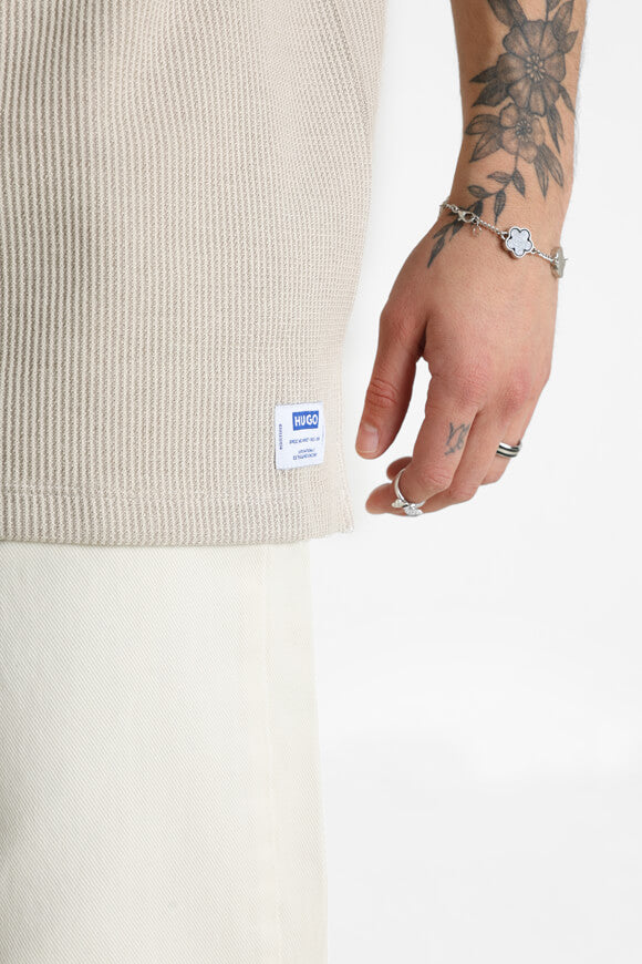 T-Shirt en tissu structuré - Light Beige