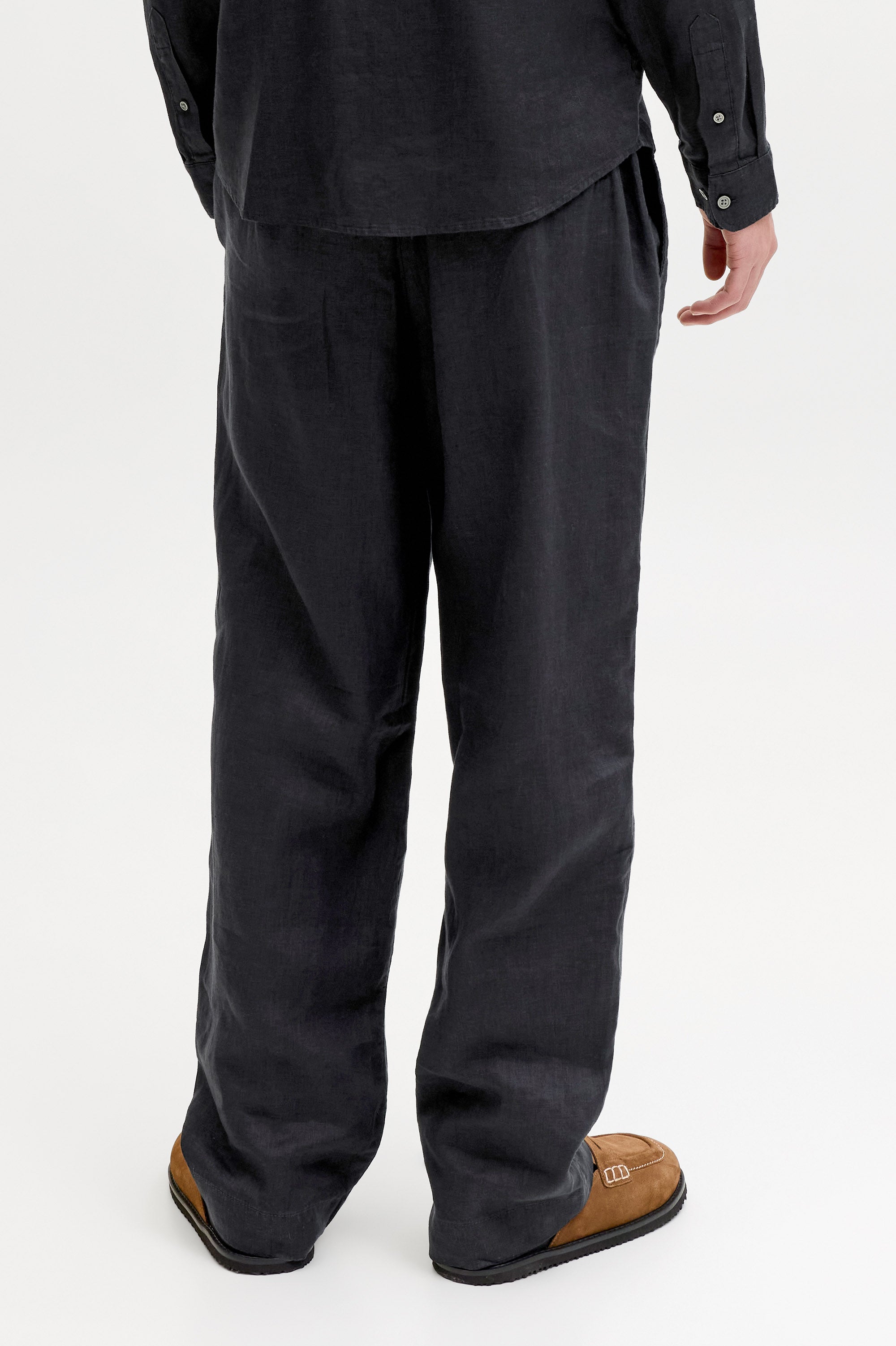 JPSTKARL Chino Leinenhose - Black
