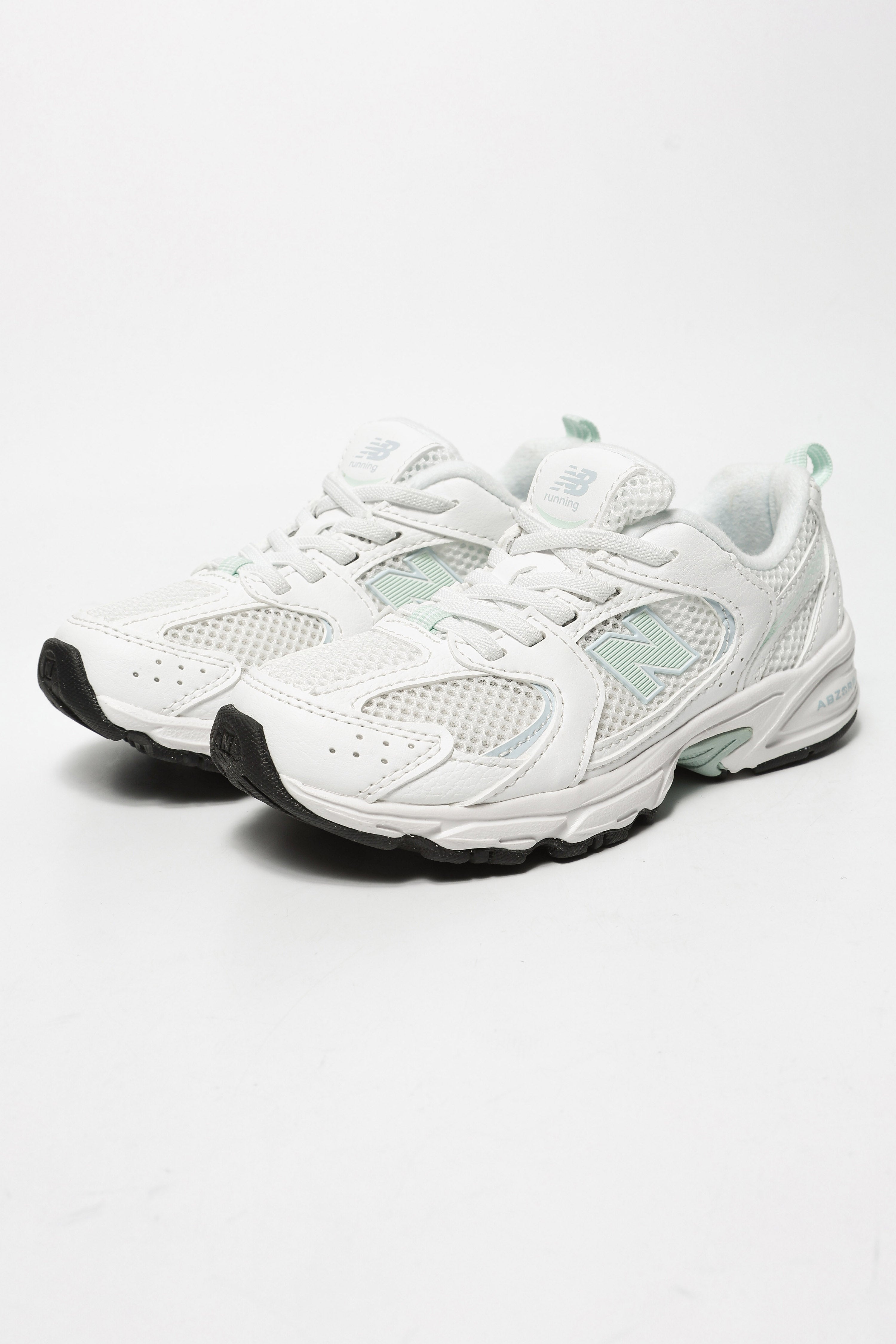 P 530 Bungee Lace sneakers junior - White + Light Green