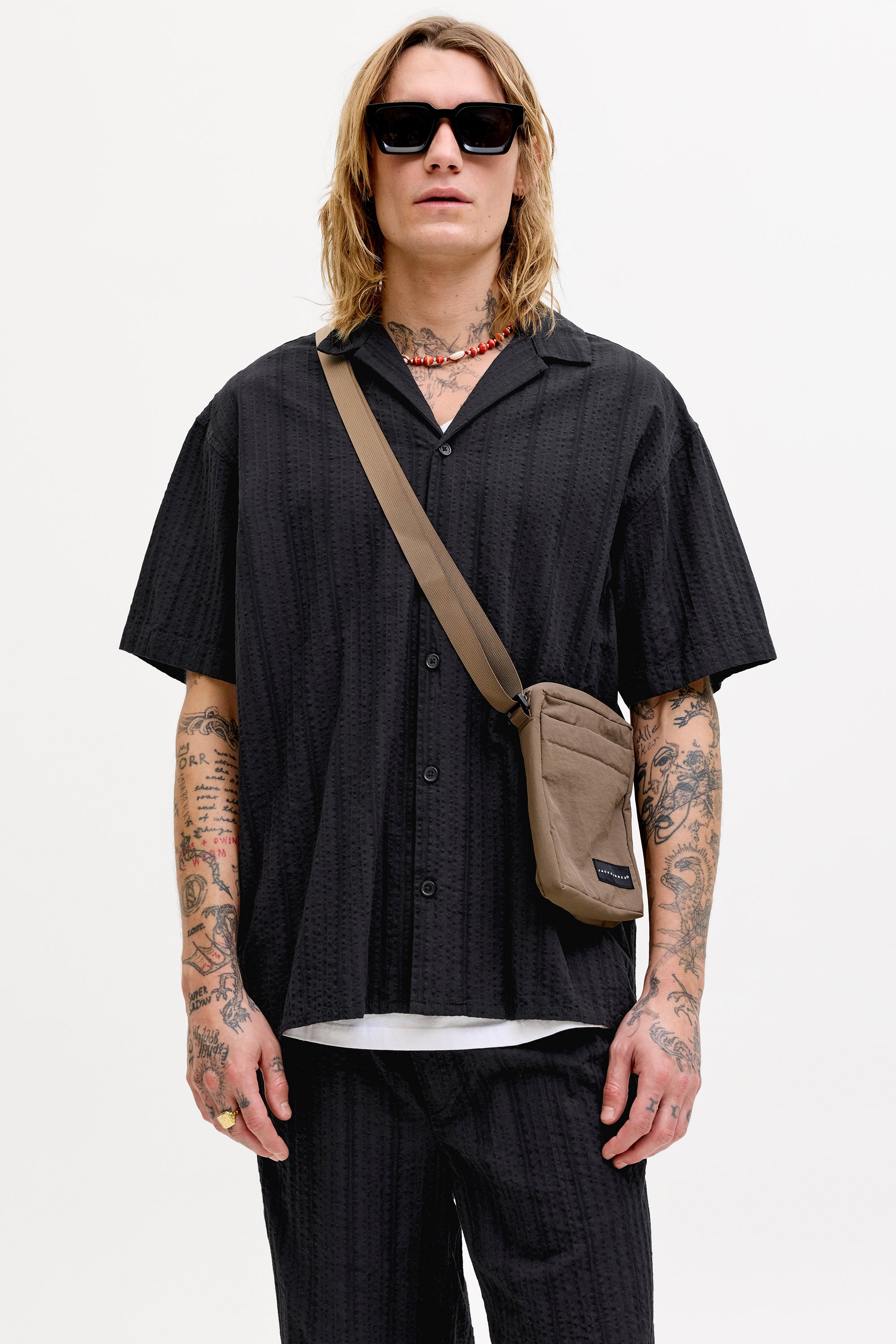 JJETYSON Strukturiertes Hemd - Black