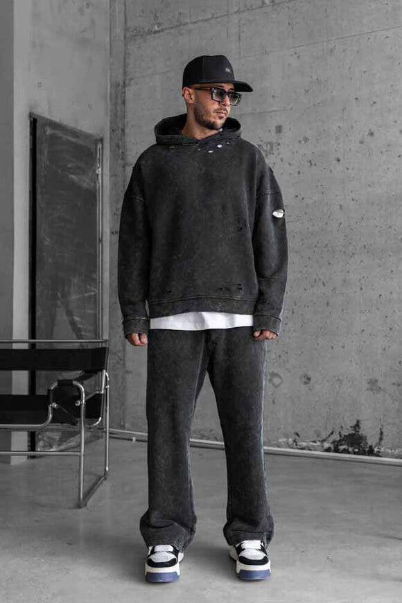 Kapuzensweatshirt - Black