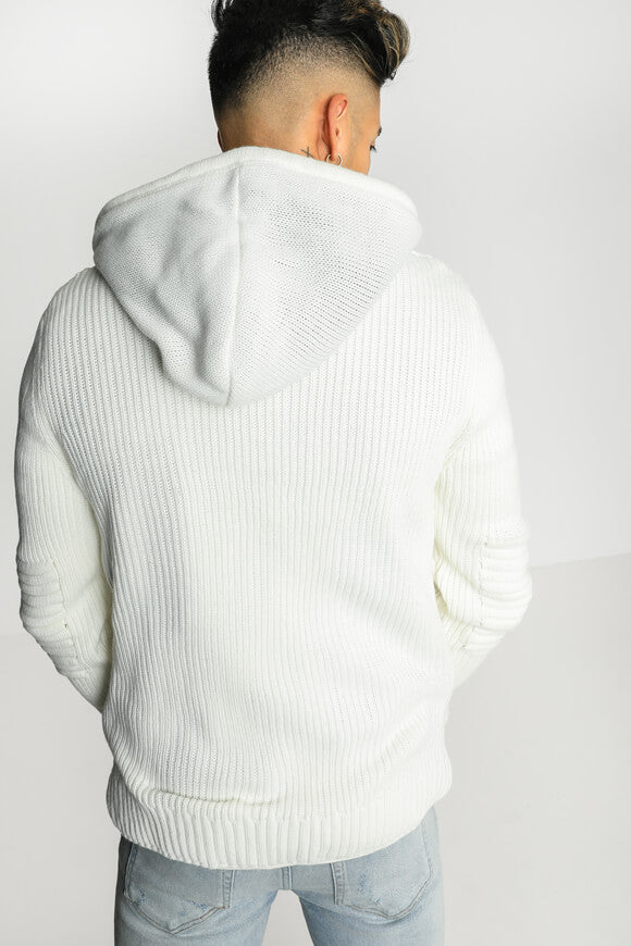 Cardigan doublé - Blanc cassé