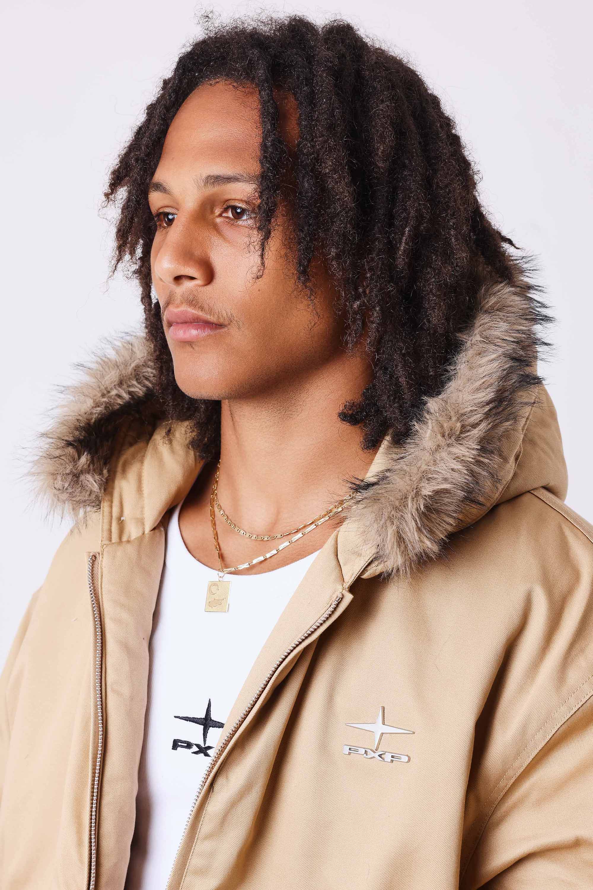 Wattierte Jacke - Beige