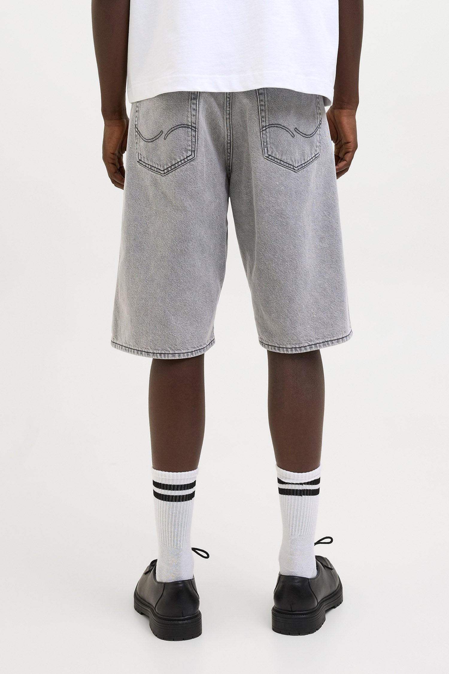 Iron bermuda en jean extra baggy fit - Grey Denim