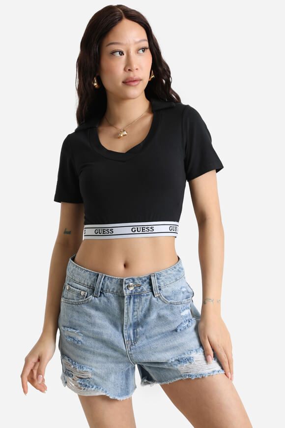 Crop T-Shirt - Jet Black