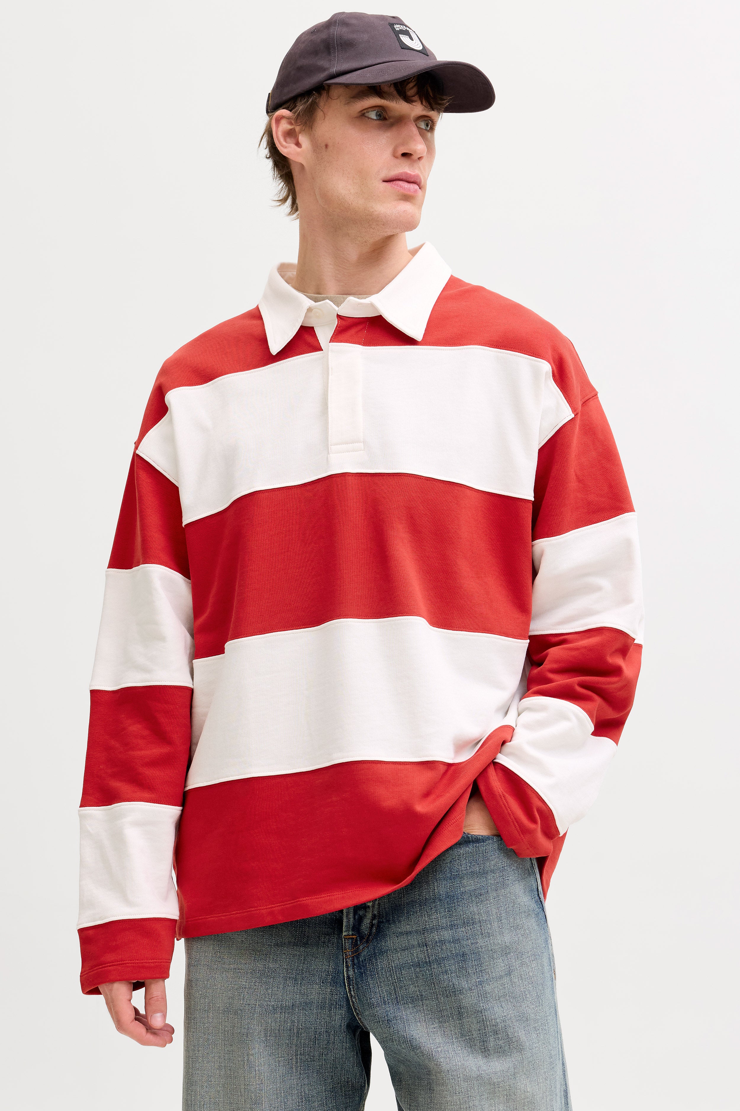 JORUPSTATE Langarmshirt - Samba + Cloud Dancer