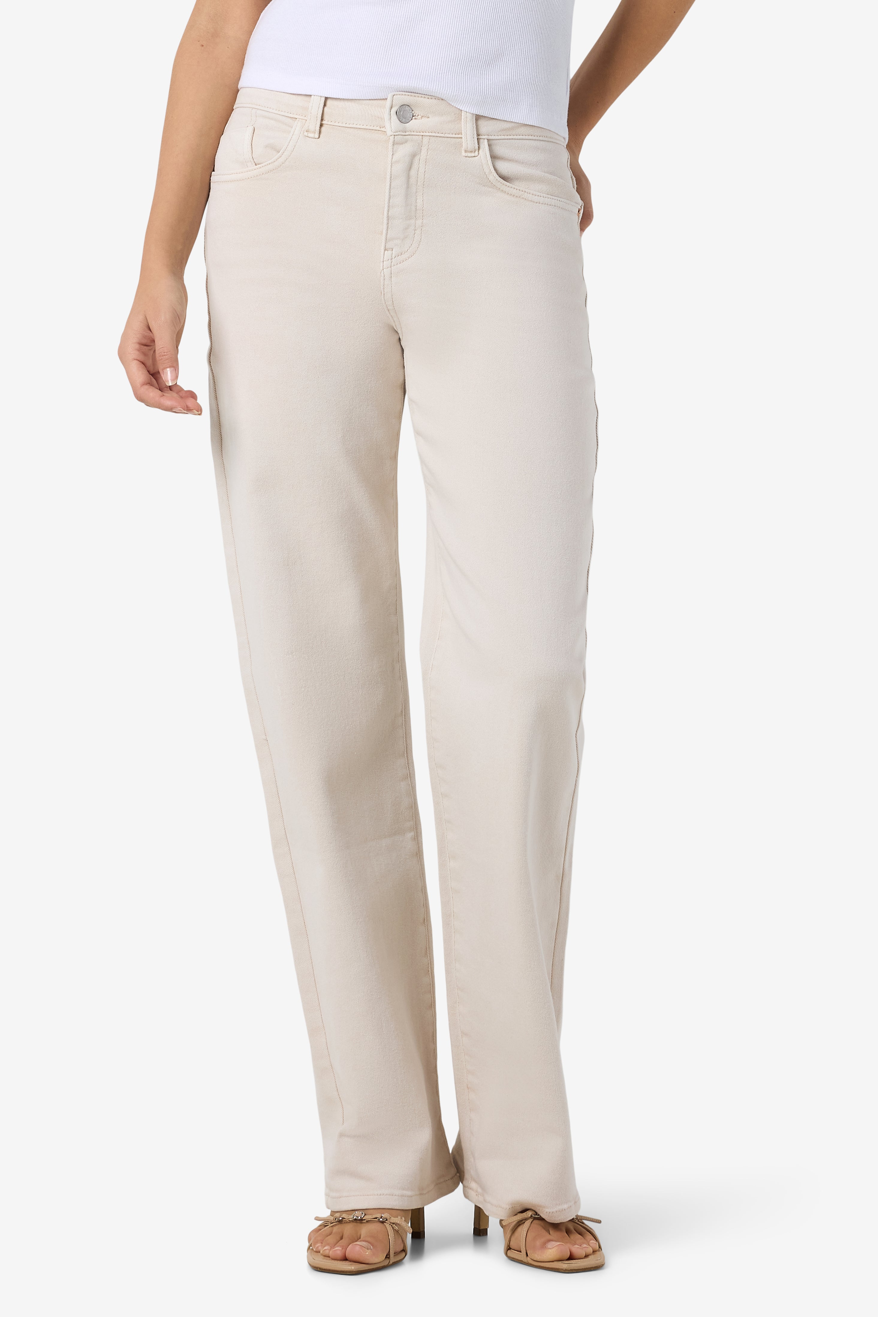 NMYOLANDA Straight Fit Jeans L30 - Pumice Stone