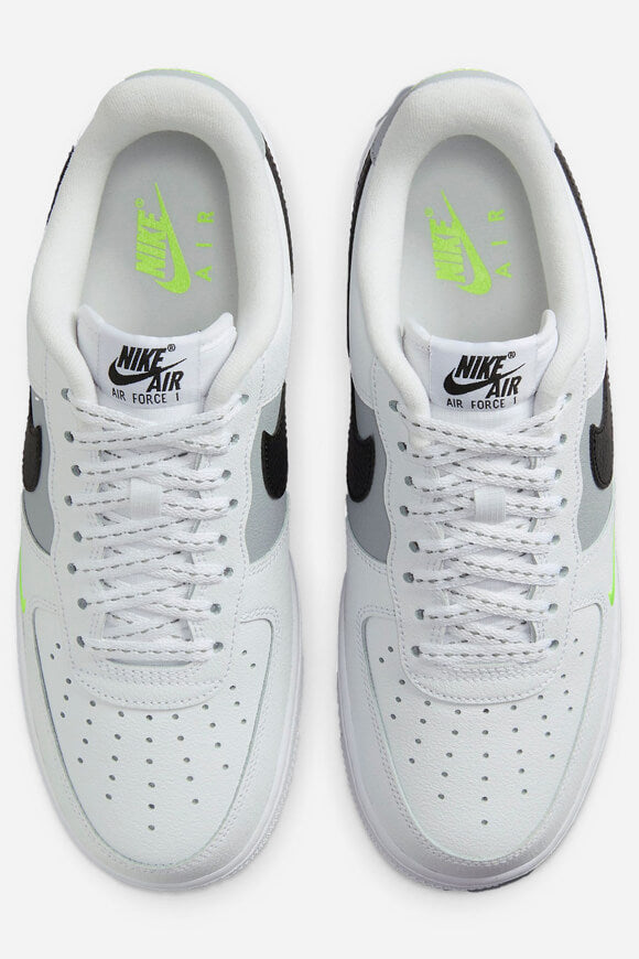 Air Force 1 '07 Sneaker - White + Black + Volt + Wolf Grey