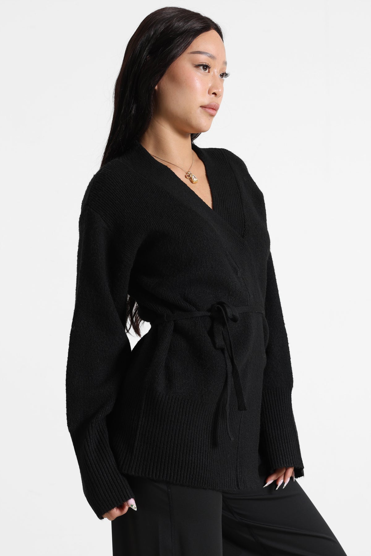 Strickjacke - Schwarz