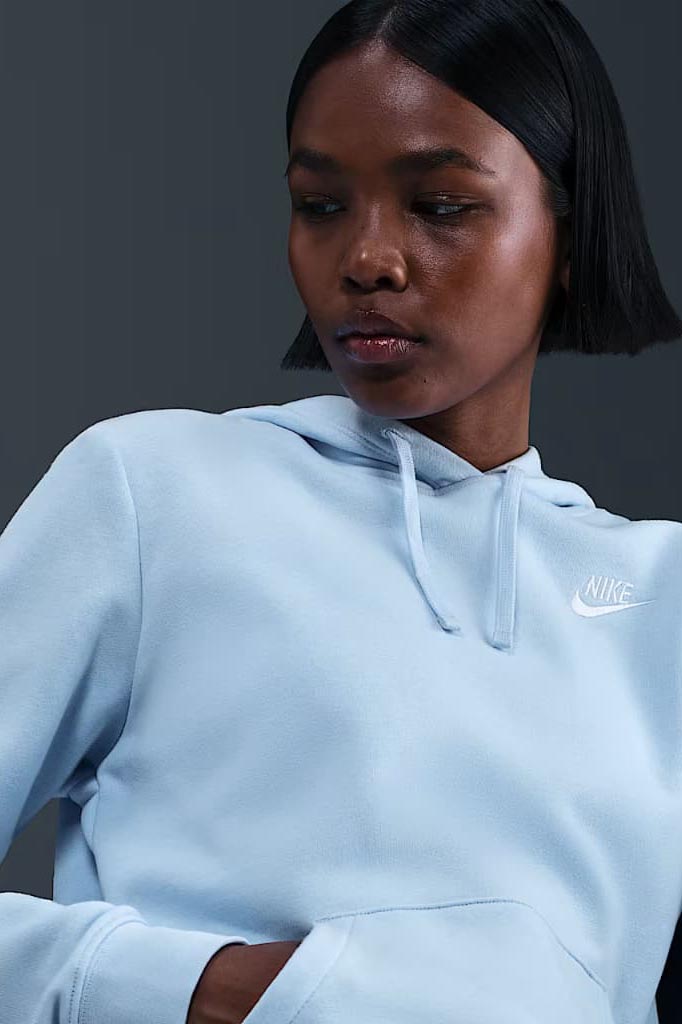 Sportswear Club Fleece Kapuzensweatshirt - Celestine Blue