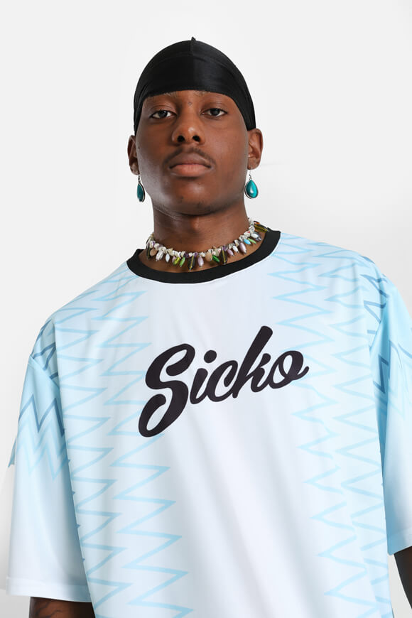 T-Shirt - Weiss + Blau