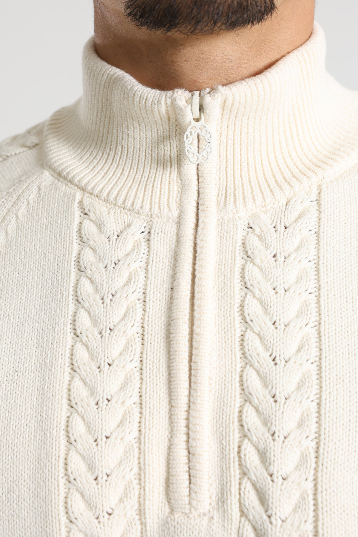 Knitted sweater - Cream