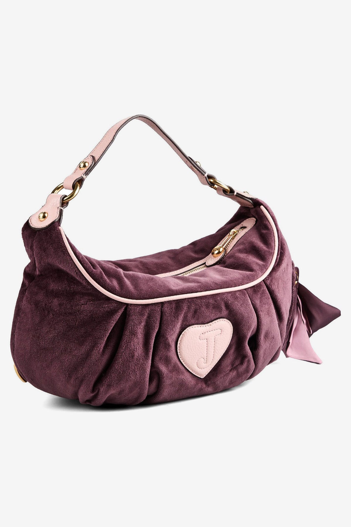 Sac à main en velours - Aubergine