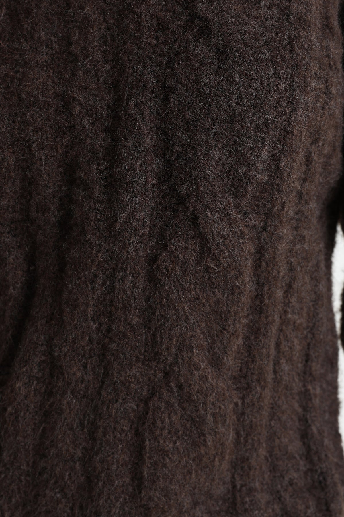 NLFKLEAVECABLE knitted sweater - Chocolate Brown