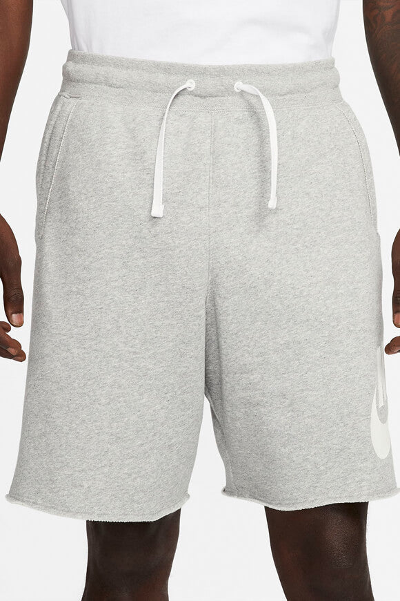 Club Alumni Sweatshorts - Grey Heather + White