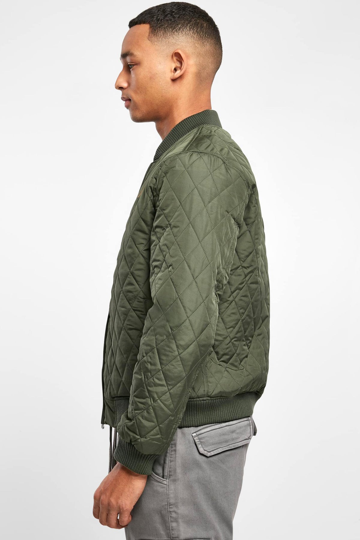 Gesteppte Bomberjacke - Olive