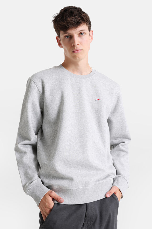 Flag Fleece Sweatshirt - gris clair chiné