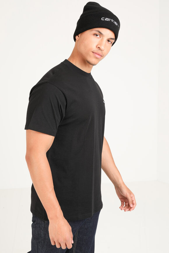 Script Embroidery T-Shirt - Black