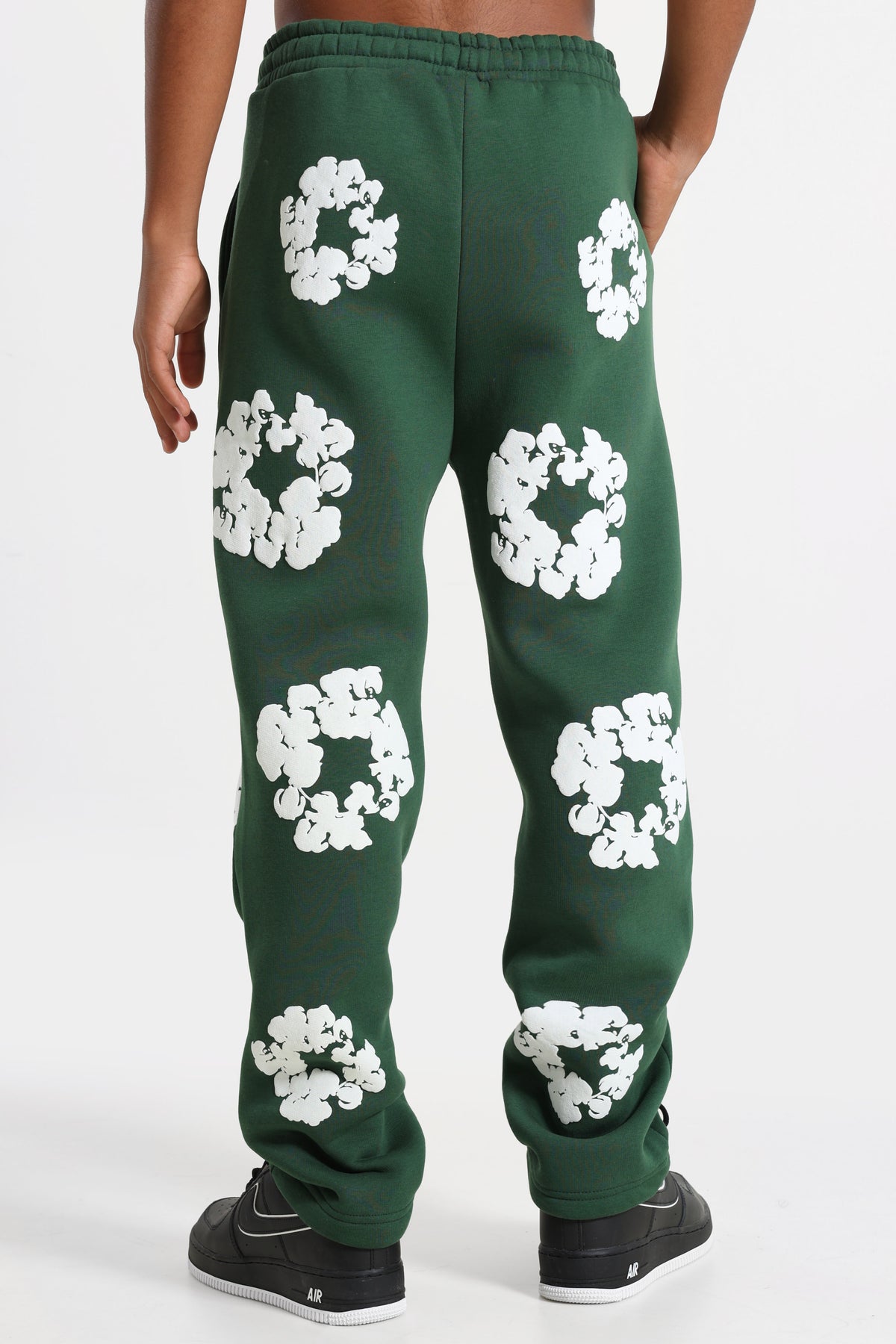 Pantalon en sweat - Forest Green + White