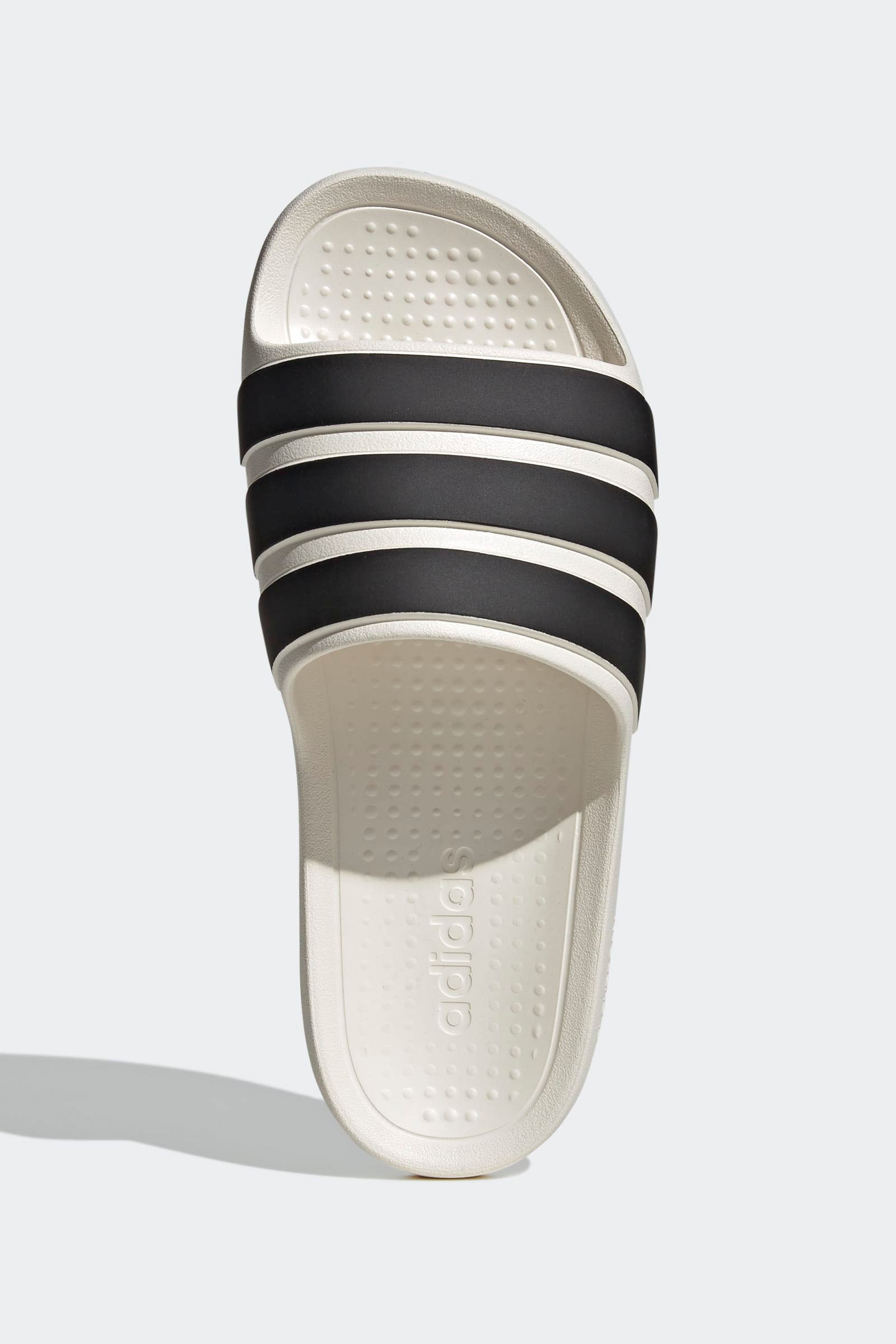 Adilette Flow Pantoletten - Offwhite + Black